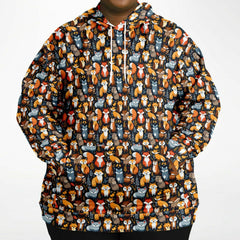 Athletic Plus-size Hoodie - AOP copy copy