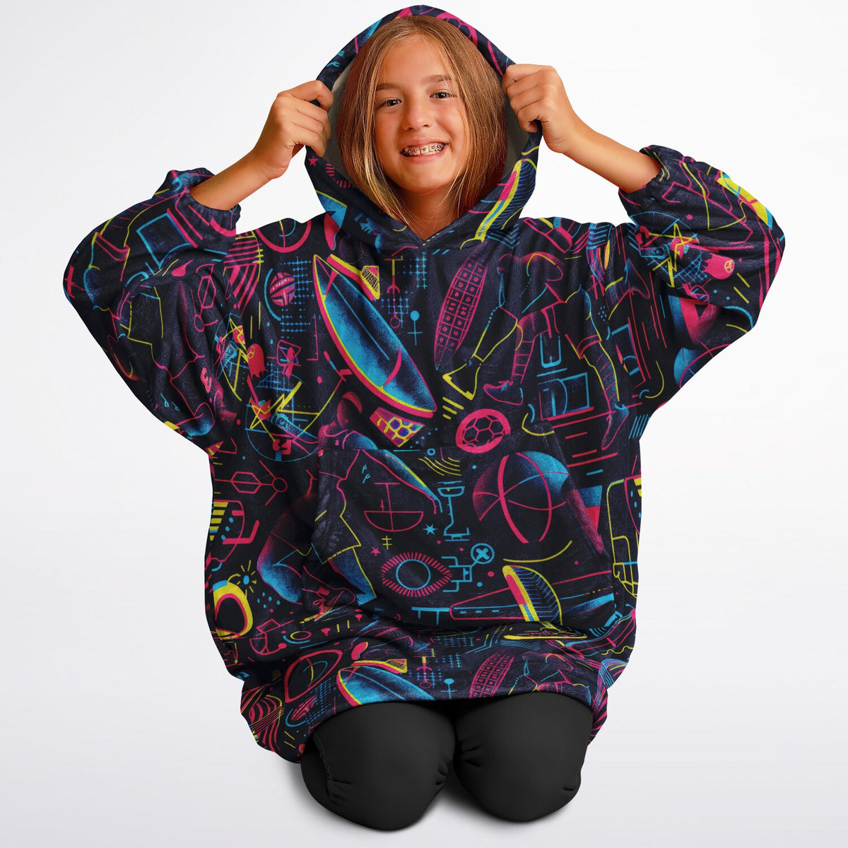 Youth Snug Hoodie Economy - AOP