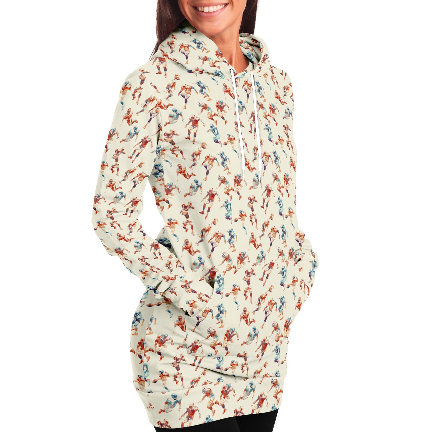 Fashion Longline Hoodie - AOP copy