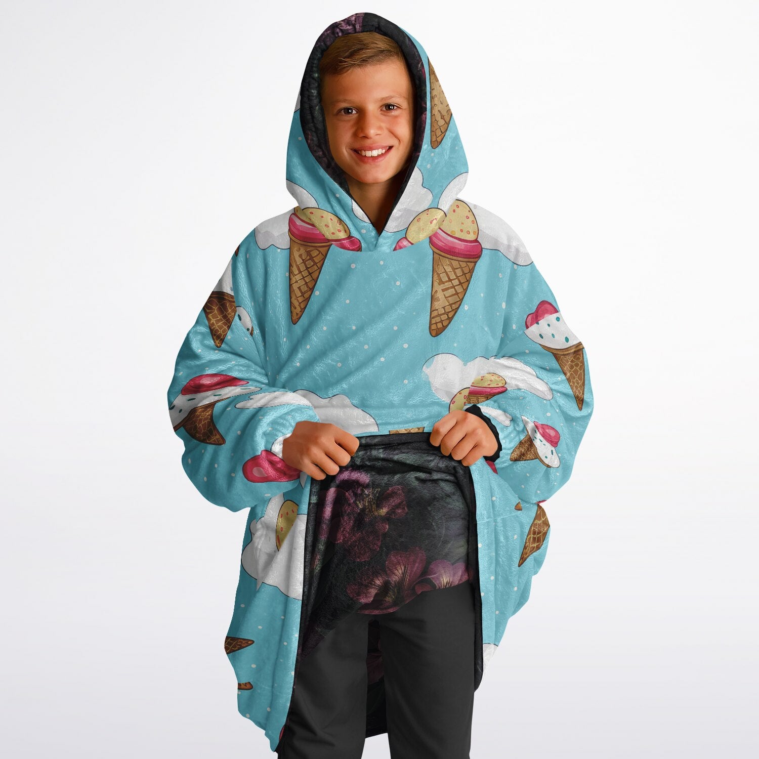 Youth Reversible Snug Hoodie - AOP